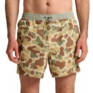 Free Fly Palmera Swim Trunks in Vintage Camo